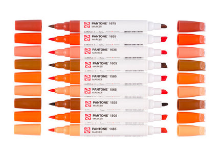 Talens | Pantone set de marqueur 9x Warm Red