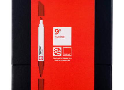 Talens | Pantone Marker Set 9x Warm Red