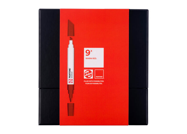 Talens | Pantone set de marqueur 9x Warm Red