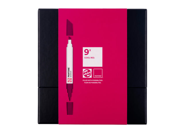 Talens | Pantone set de marqueur 9x Cool Red