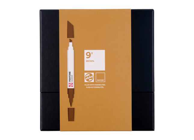 Talens | Pantone set de marqueur 9x Brown